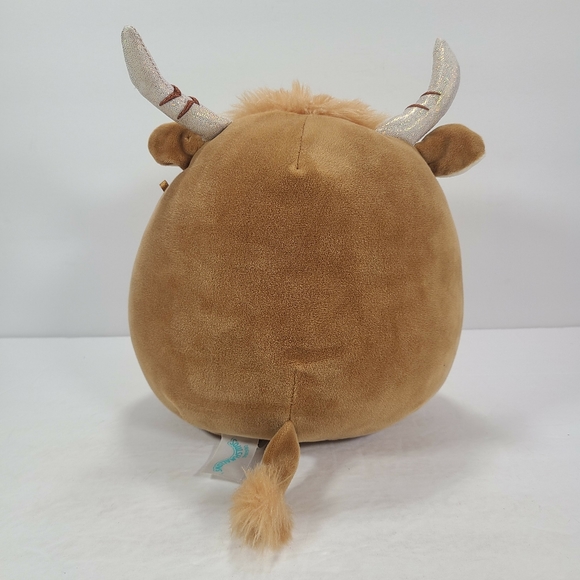 Squishmallow 8" Wilfred The Highland Cow Brown Tan Plush - Picture 3 of 9